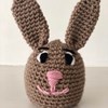 Crochet Easter Bunny (Chocolate orange cover)